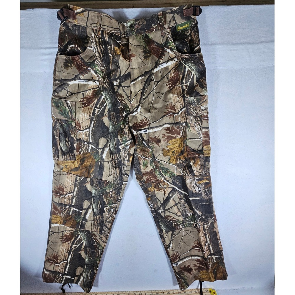 Gamehide Mens Cotton Pursuit Realtree AP HD Camo Cargo Hunting Pants C31 2XL NEW